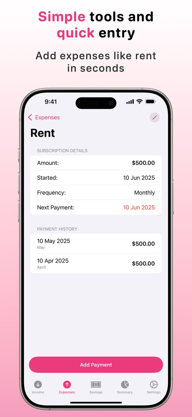 iBeauty: Finance Tracker iPhone screenshot 6