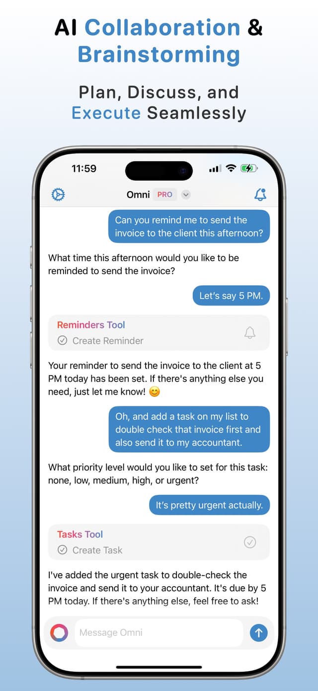 OmniAssistant iPhone screenshot 2