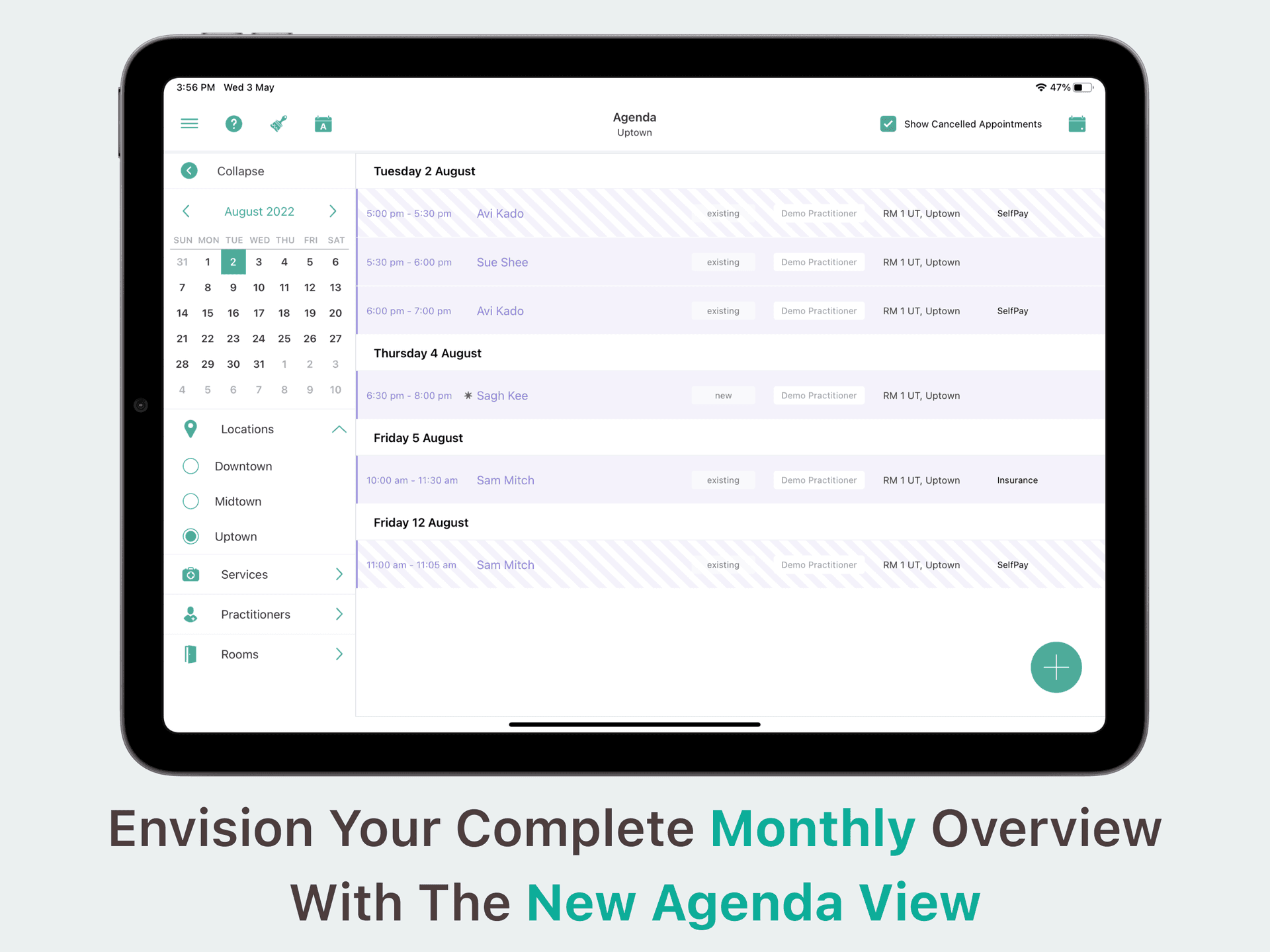 Unified Practice EHR Platform iPad screenshot 2
